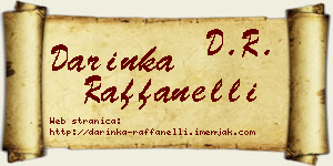 Darinka Raffanelli vizit kartica
